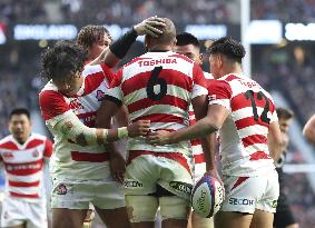 Rugby: Japan-England test match