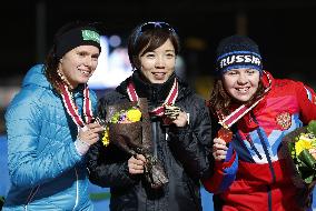 Speed skating: World Cup women's 500m medalists