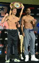 Boxing: WBO title bout weigh-in
