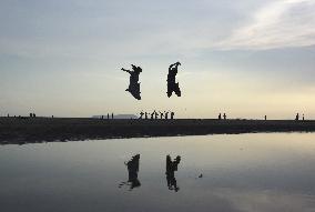 Chichibugahama beach in Japan