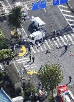 Car accident in Tokyo