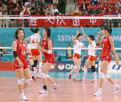 China beats Japan for 3rd straight volleyball gold