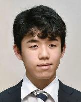 Youngest shogi pro Sota Fujii