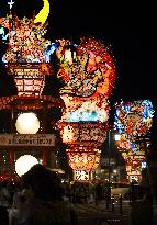 Big lanterns at summer festival