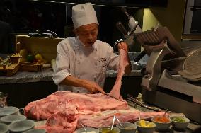 Japanese "wagyu" beef debuts in Indonesia