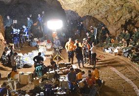 Boys, football coach missing in Thai cave