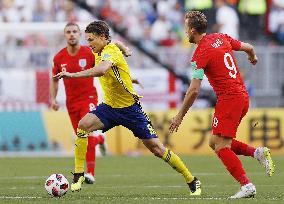 Football: England vs Sweden at World Cup