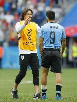 Football: Uruguay vs France at World Cup