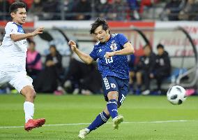 Football: Japan-Kyrgyzstan friendly