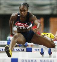 Michele Perry captures women's 100 meters hurdles