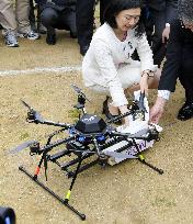 Japan starts trial drone home delivery service in Chiba