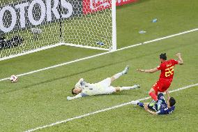 Football: Japan vs Belgium at World Cup