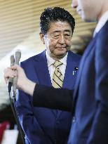 Abe on resignation of Olympic minister