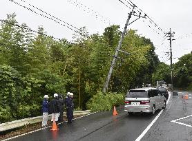 Heavy rain in southwestern Japan