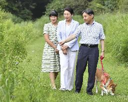 Japan imperial family on summer vacation