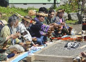 Ainu ceremony in Hokkaido