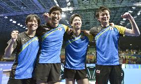 Olympics: Japan reaches table tennis men's team final