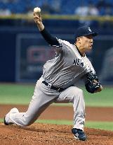 Yankees ace Tanaka allows 4 homers in an inning against Rays