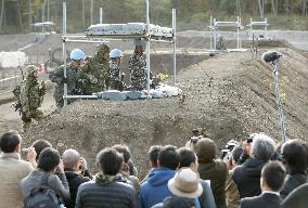 GSDF training for U.N. peacekeeping missions opened to media