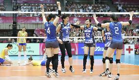 Volleyball: Japan wins for 1st time in 6 years against Brazil