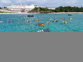 Okinawa protest against U.S. base