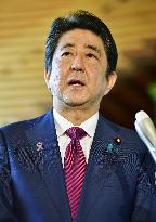 Abe backs U.S. relisting of N. Korea as state sponsor of terrorism