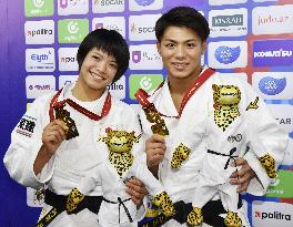 Judo: Abe siblings win world championship gold