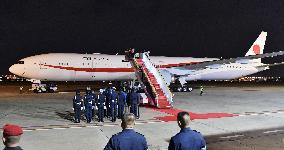 Minor fire in Japan gov't plane taking Abe to Thailand