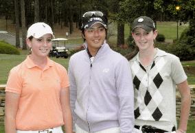 Ishikawa meets local junior golfers at Augusta