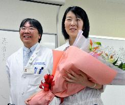 Woman with 2 artificial hearts
