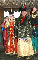 (1)Yokozuna Asashoryu holds wedding ceremony in Mongolia