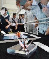 Hiroshima peace museum puts Obama's paper cranes on display