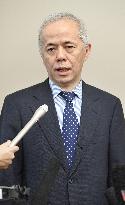 TEPCO chief Hirose meets with reporters