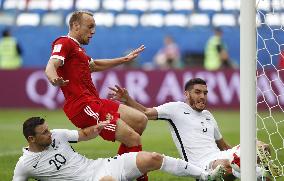 Soccer: Russia win Confederations Cup opener