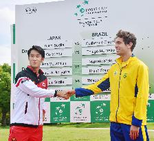 Tennis: Draw for Japan-Brazil Davis Cup World Group playoff tie