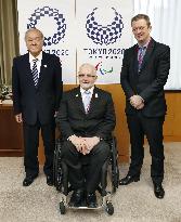 IPC chief meets with Olympics minister in Tokyo