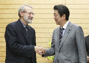 Japan PM Abe, Iran parliament speaker