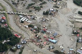 Aftermath of Typhoon Hagibis in Japan
