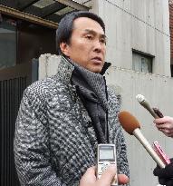 New economy minister Ishihara meets with reporters