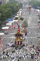 Float procession during Gion Festival in Kyoto