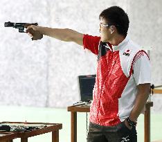 Olympics: Japan's Mori in rapid fire pistol qualification round