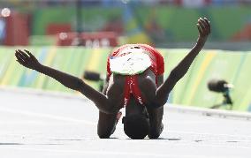 Olympic scenes: Gold medalist in women's 3,000-meter steeplechase