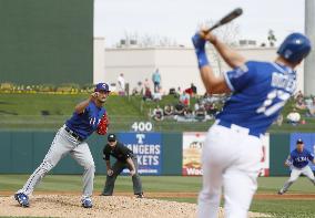 Baseball: Rangers' Darvish pitches against Royals