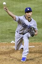 Baseball: Darvish in Dodgers-Phillies game