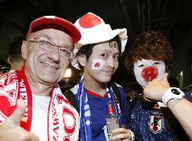 Football: Japan vs Poland at World Cup