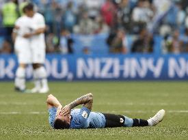 Football: Uruguay vs France at World Cup