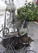 Powerful typhoon aftermath