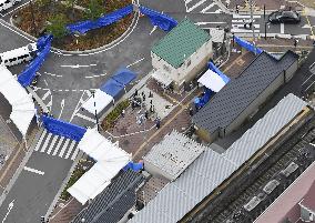 Officer stabbed at police box in Osaka