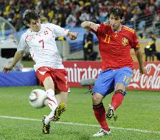 Switzerland win stunning victory to Spain