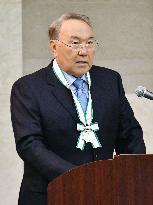 Kazakh pres. visits Hiroshima